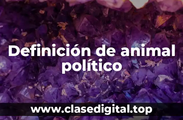 Definición de animal político