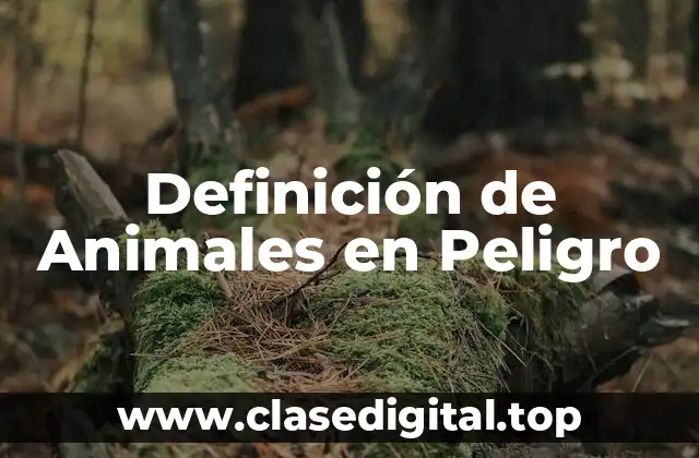 Definición de Animales en Peligro