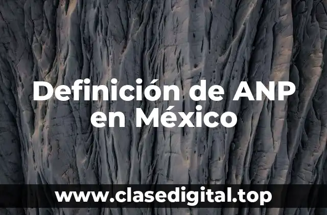 Definición de ANP en México
