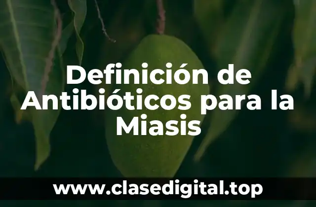Definición de Antibióticos para la Miasis