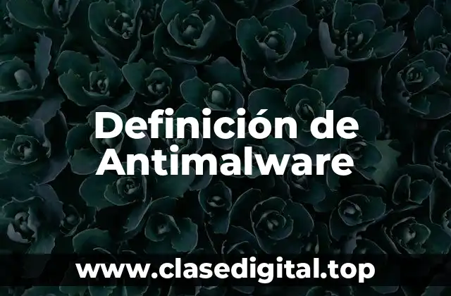 Definición de Antimalware