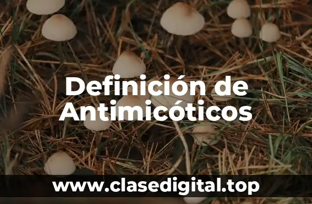 Definición técnica de Antimicóticos