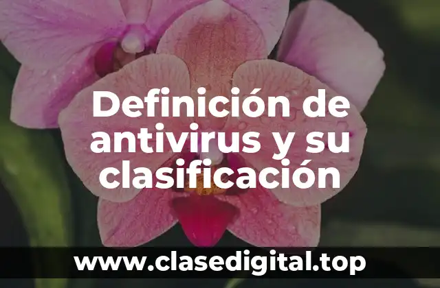 Definición de antivirus y su clasificación