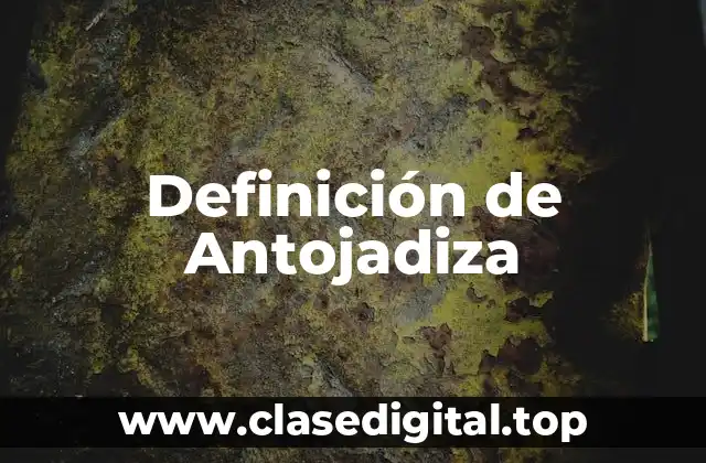 Definición de Antojadiza