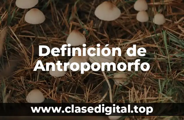 Definición de Antropomorfo