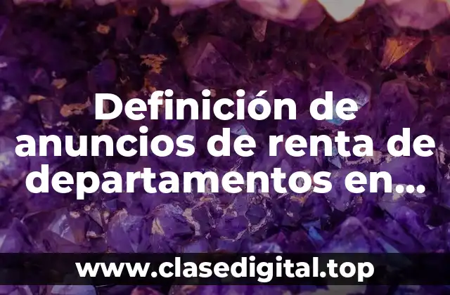 Definición de anuncios de renta de departamentos en Francia