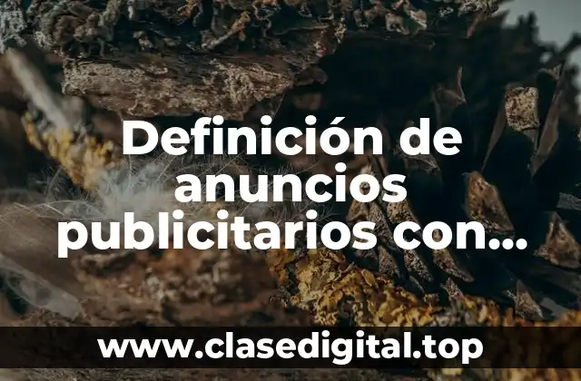 Definición de anuncios publicitarios con eslogan para adultos