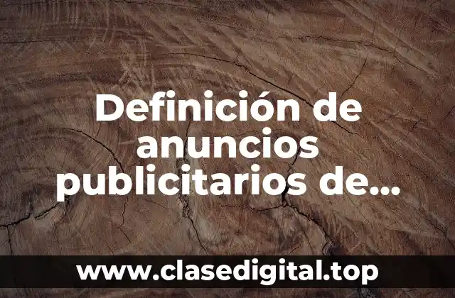 Definición de anuncios publicitarios de collares