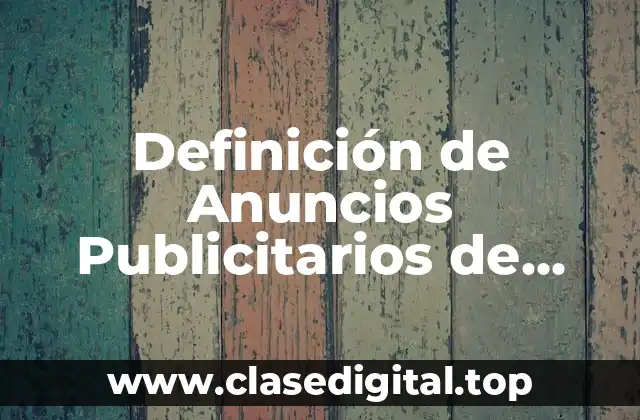 Definición de Anuncios Publicitarios de Pepsi