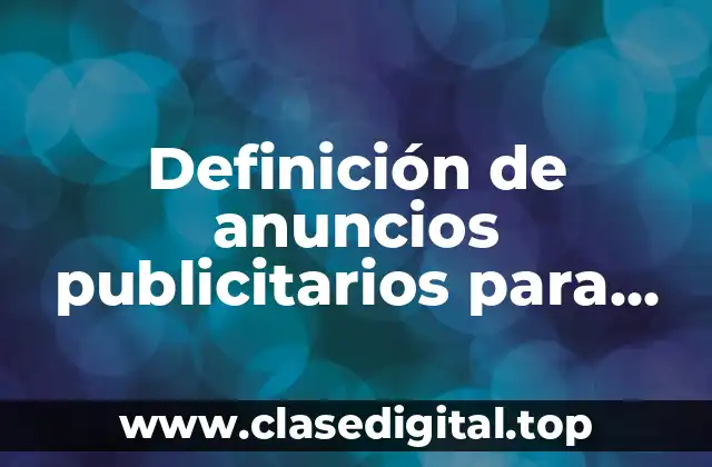 Definición de anuncios publicitarios para Airbnb