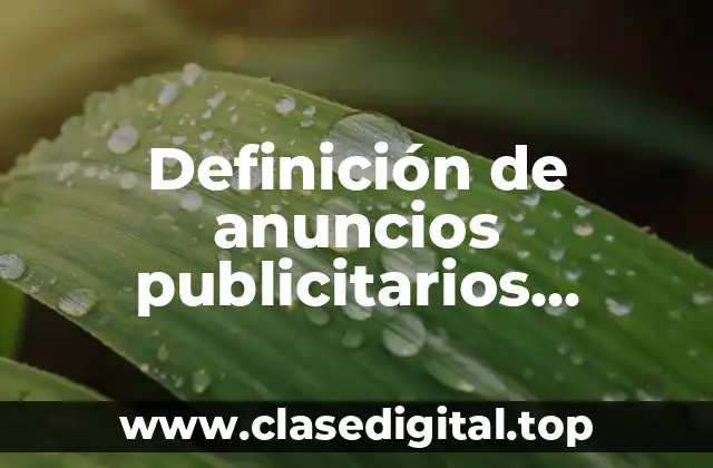 Definición de anuncios publicitarios retóricos