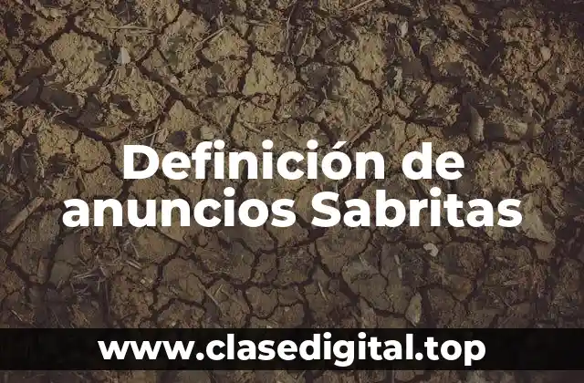 Definición de anuncios Sabritas