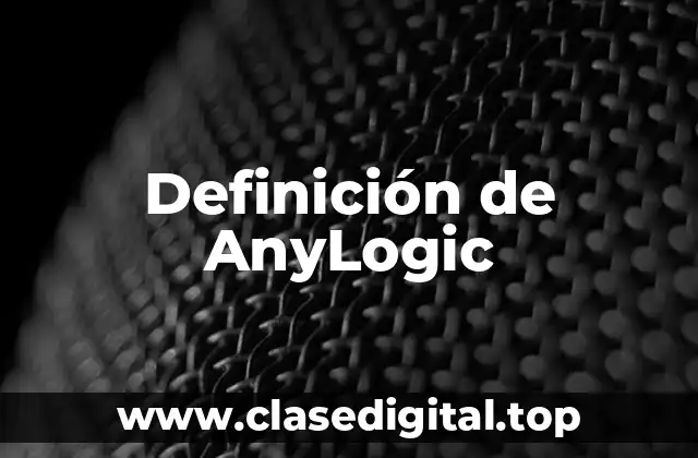 Definición de AnyLogic