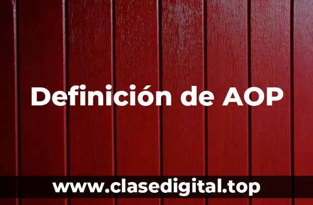 Definición de AOP