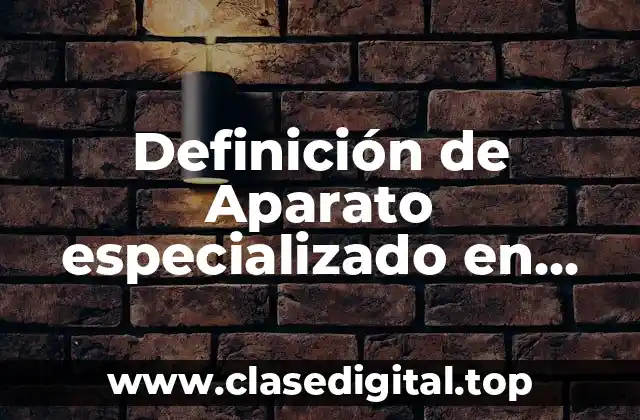 Definición de Aparato especializado en micología