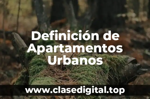 Definición de Apartamentos Urbanos