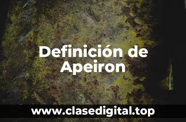 Definición de Apeiron