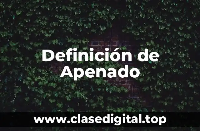 Definición de Apenado