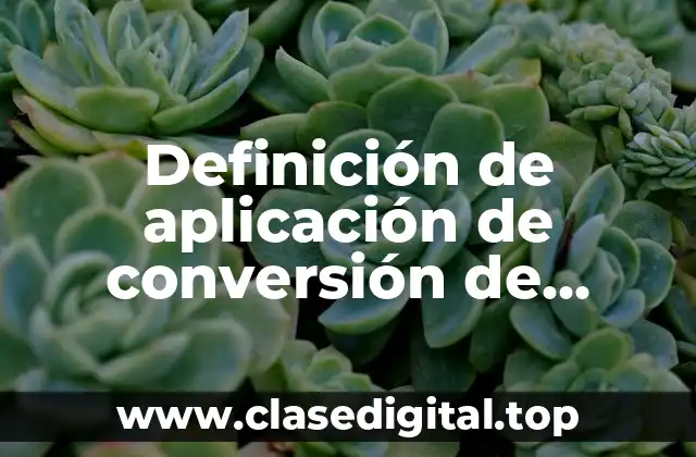 Definición de aplicación de conversión de números binarios a decimales