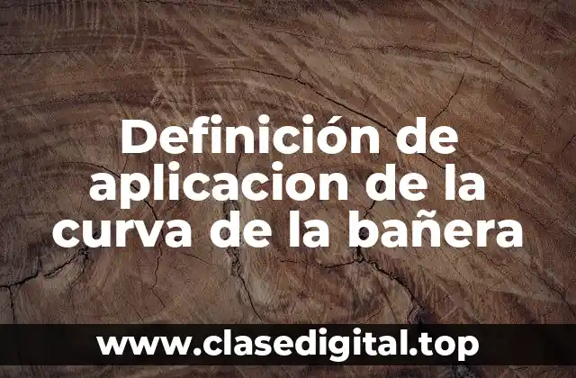 Definición de aplicacion de la curva de la bañera