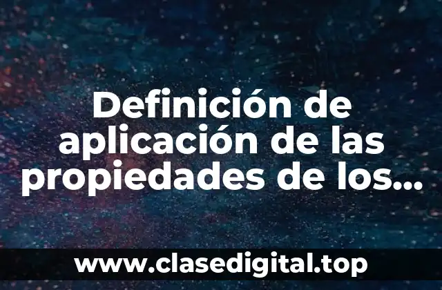 Ejemplos de aplicación de las propiedades de los límites