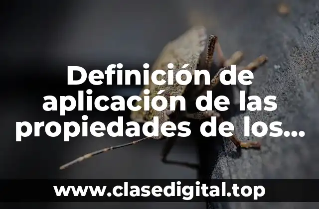 Definición de aplicación de las propiedades de los triángulos