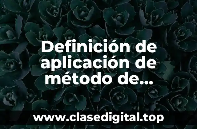 Definición de aplicación de método de elementos discretos
