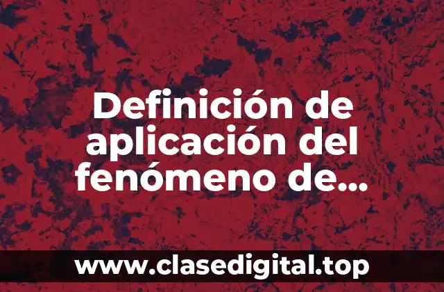 Definición de aplicación del fenómeno de reflexión total interna