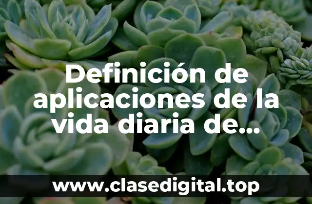 Definición de aplicaciones de la vida diaria de alcanos