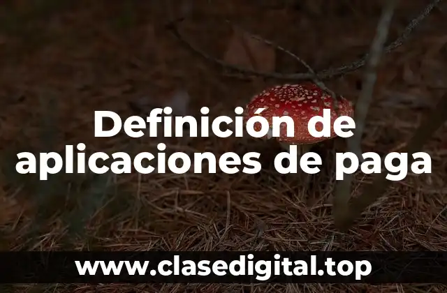 Ejemplos de aplicaciones de paga