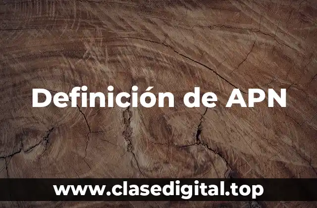 Definición de APN