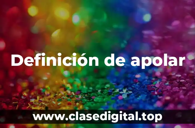 Definición de apolar