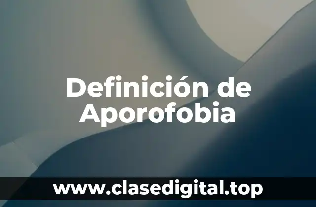 Definición técnica de Aporofobia