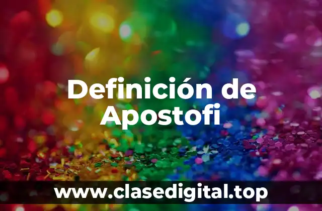 Ejemplos de Apostofi
