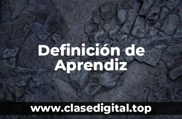 Definición técnica de Aprendiz