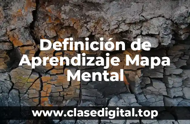 Definición de Aprendizaje Mapa Mental