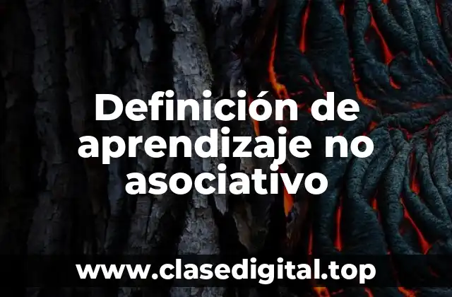Ejemplos de aprendizaje no asociativo