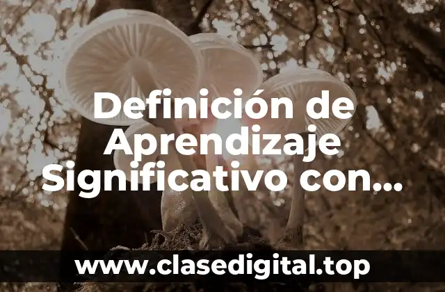 Definición de Aprendizaje Significativo con Ejemplos