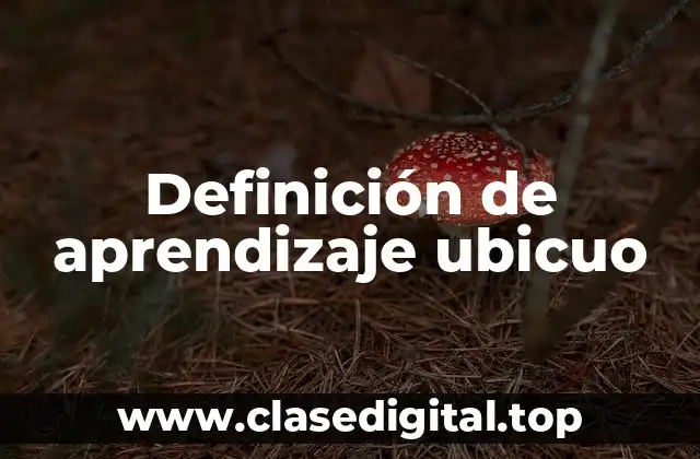 Ejemplos de aprendizaje ubicuo