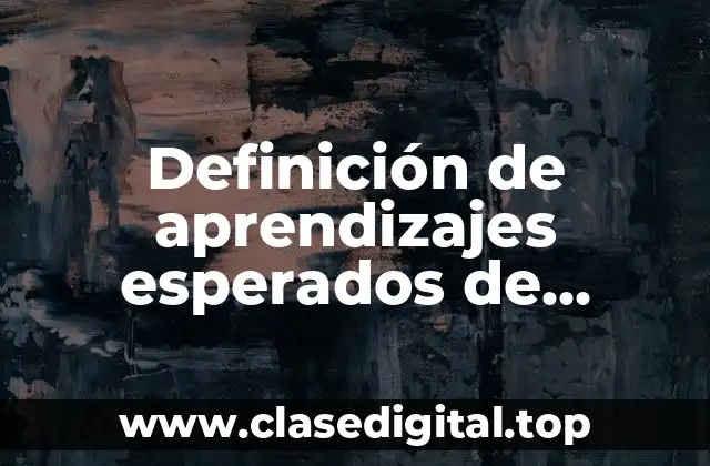 Definición de aprendizajes esperados de robótica secundaria