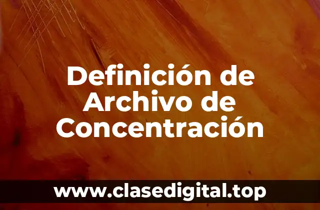 Definición de Archivo de Concentración