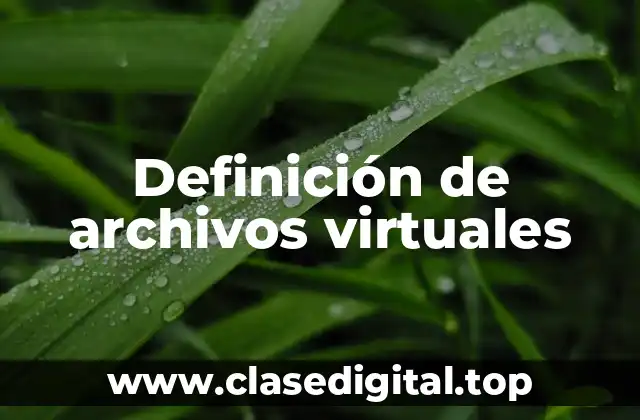 Definición de archivos virtuales