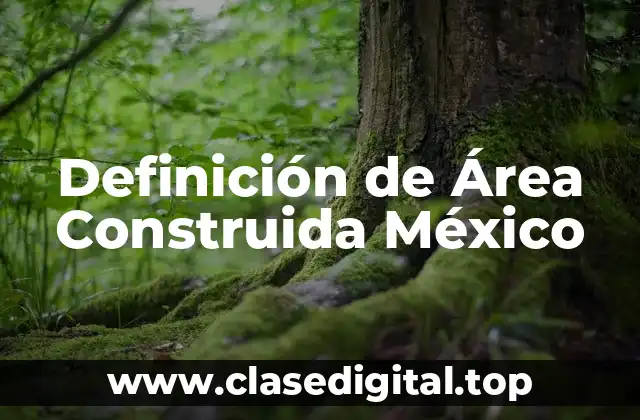 Definición de Área Construida México