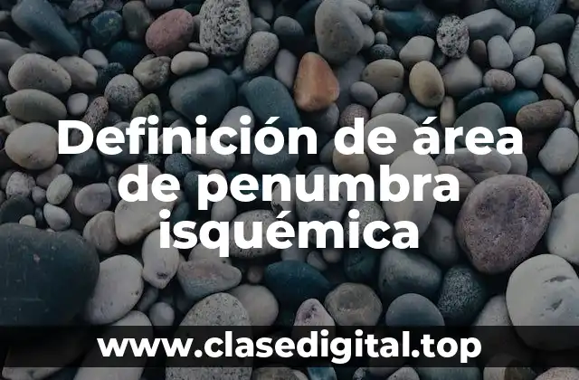 Definición de área de penumbra isquémica