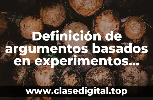 Definición de argumentos basados en experimentos mentales