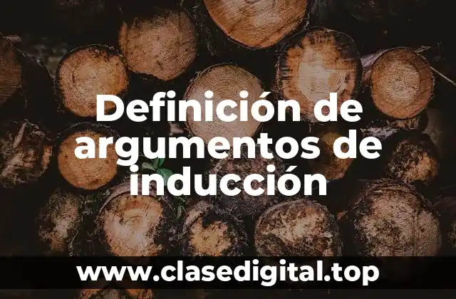 Ejemplos de argumentos de inducción