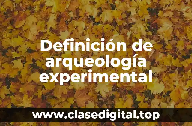 Ejemplos de arqueología experimental