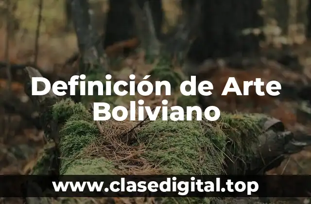 Definición de Arte Boliviano