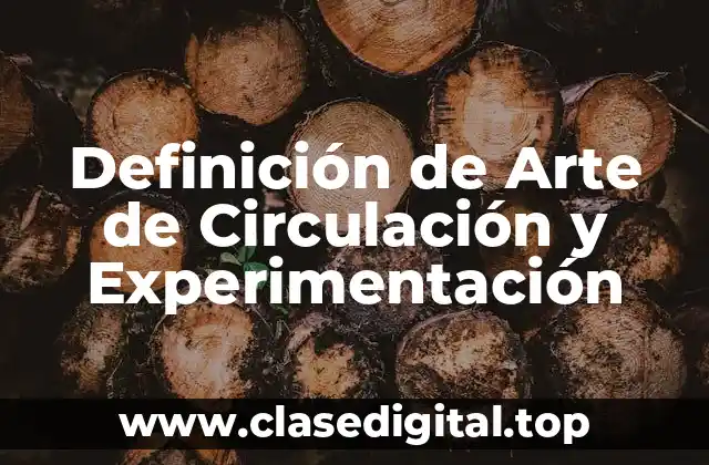 Ejemplos de Arte de Circulación y Experimentación