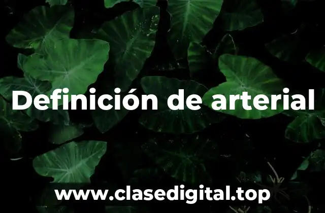 Definición de arterial